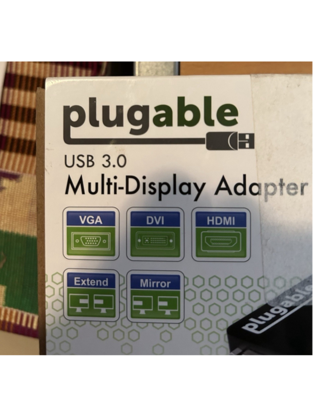 Plugable USB 3.0 Multi-Display Adapter Bus Powered Mirror/Extend Computer Dsplay - Picture 2 of 8